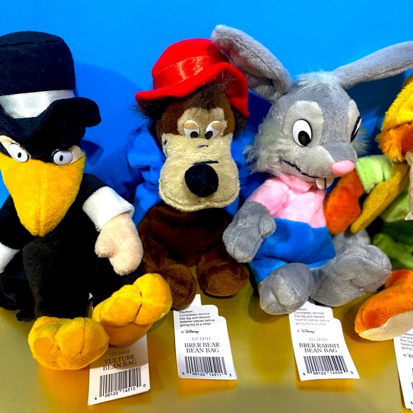 WALT DISNEY NWT 90s SPLASH MOUNTAIN CHARACTERS BRER RABBIT, FOX, BEAR & VULTURE - Picture 6 of 16